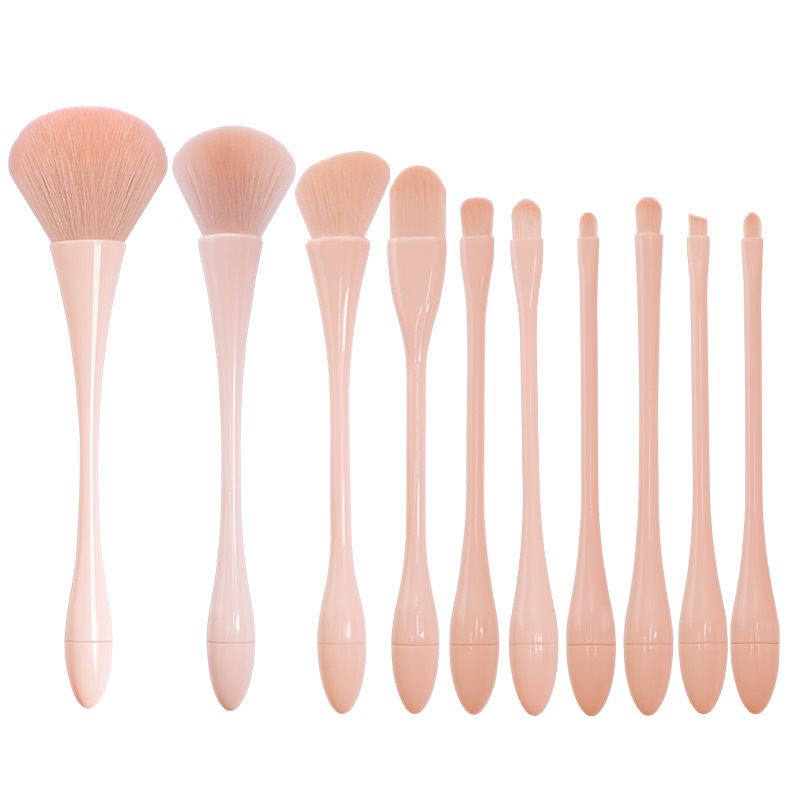 Pink Easy Handle Makeup Brushes Juego de brochas para sombras de ojos